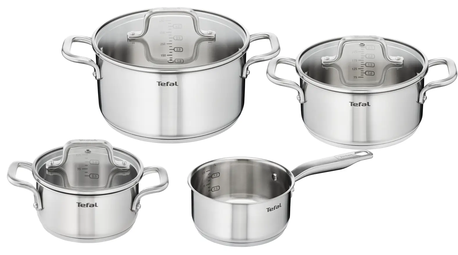 Tefal E492S7 Pan & Pot Sets