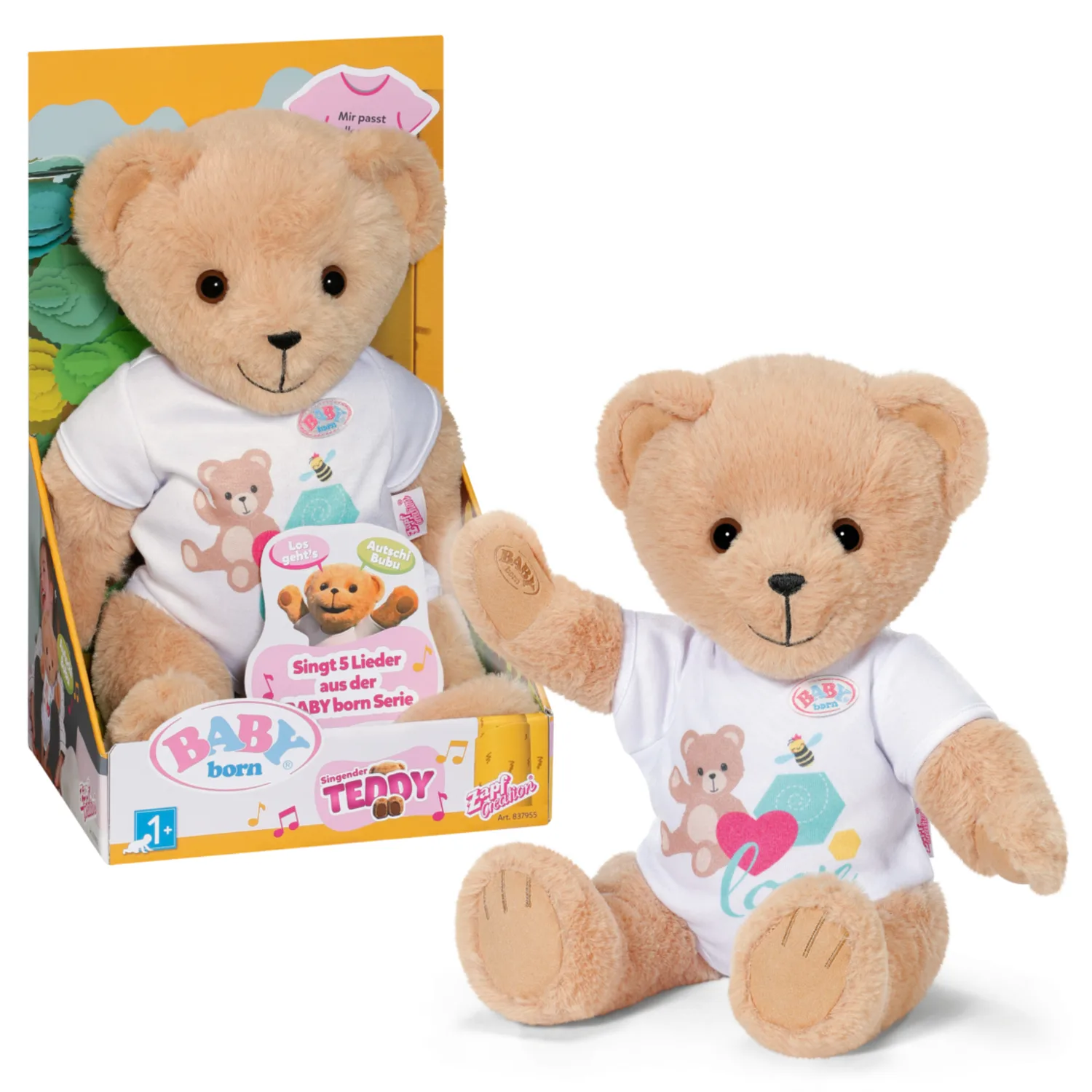 Zapf BABY born Singing Teddy (german version) 837955 Peluş Oyuncak