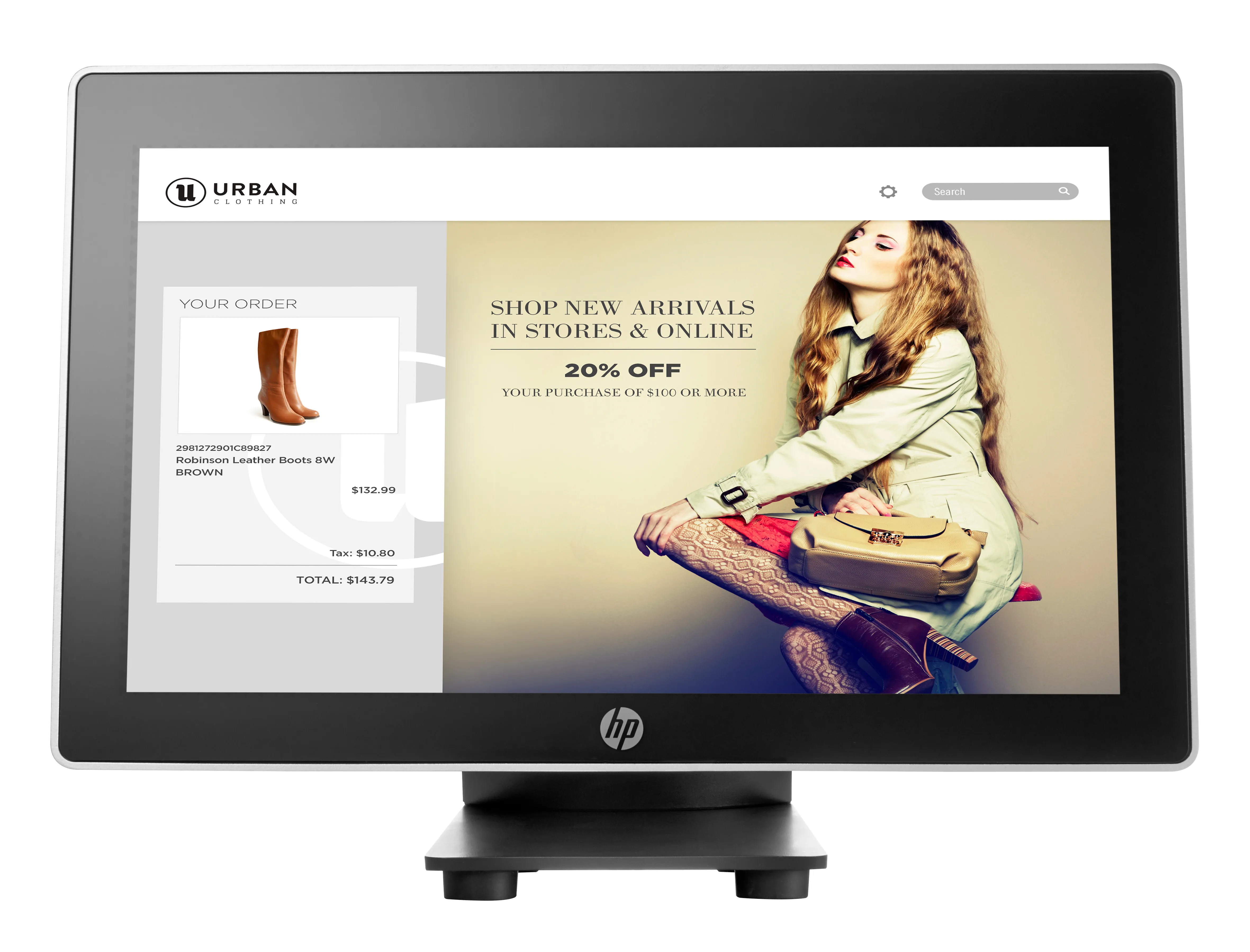HP L7016t 15,6 inç Perakende Dokunmatik Ekran V1X13AA#ABA POS Monitörleri