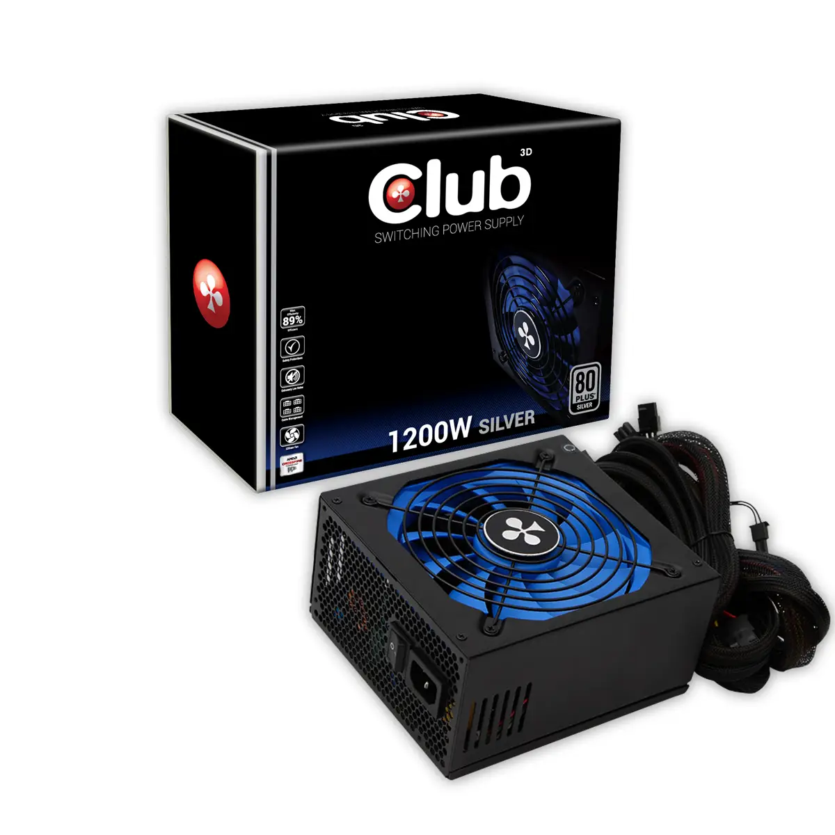 CLUB3D CSP-X1200CS 1200 W 80 PLUS Silver ATX Güç Kaynağı Power Supply