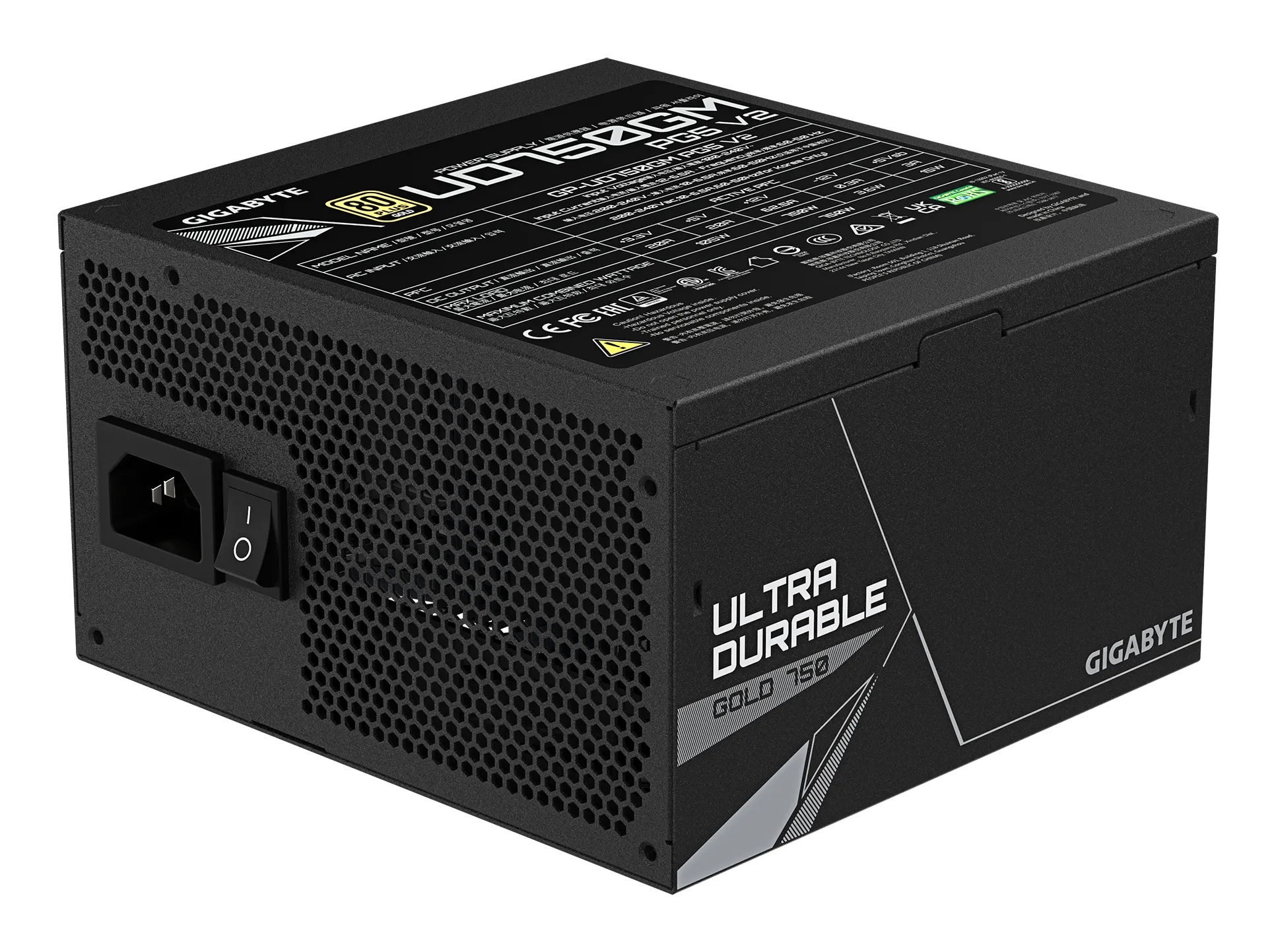 GIGABYTE UD750GM PG5 V2 GP-UD750GM UK 750 W 80 PLUS Gold ATX Güç Kaynağı Thumbnail 5