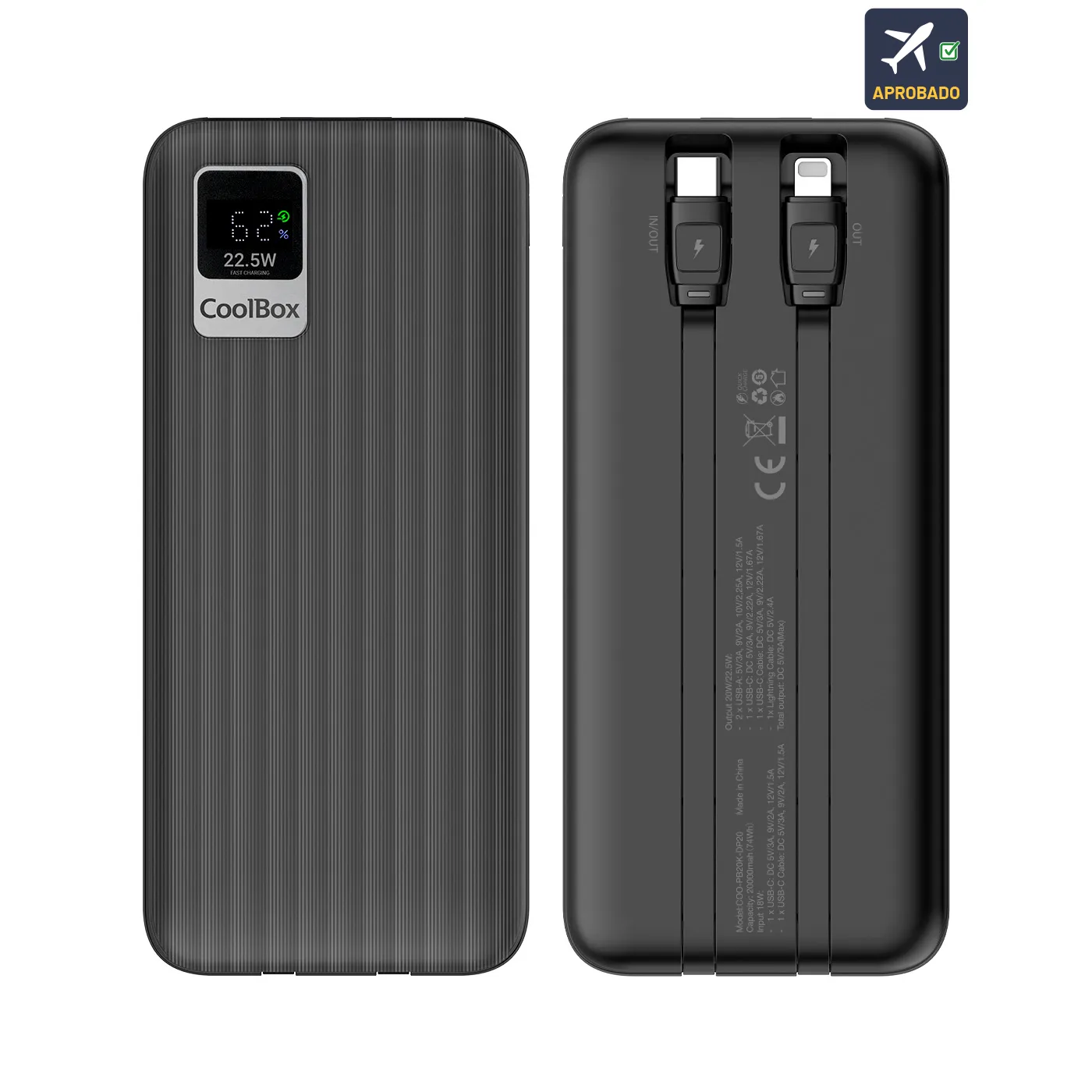 COO-PB20K-DP20 Powerbank