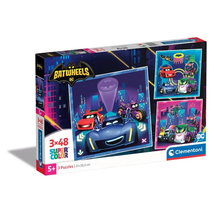 Clementoni Supercolor Batwheels 25307 48 Parça Puzzle