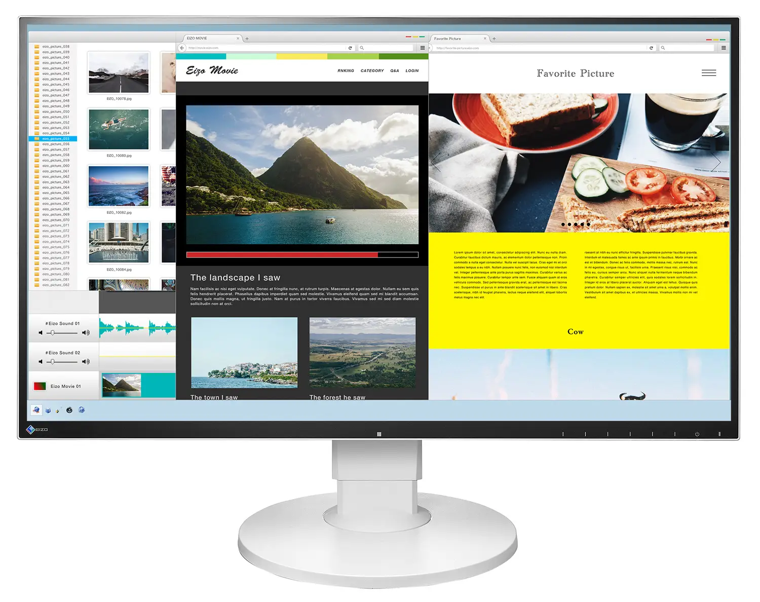 EIZO EV2780W-Swiss Edition 21758 27 inç 2K QHD IPS Monitör Monitörle