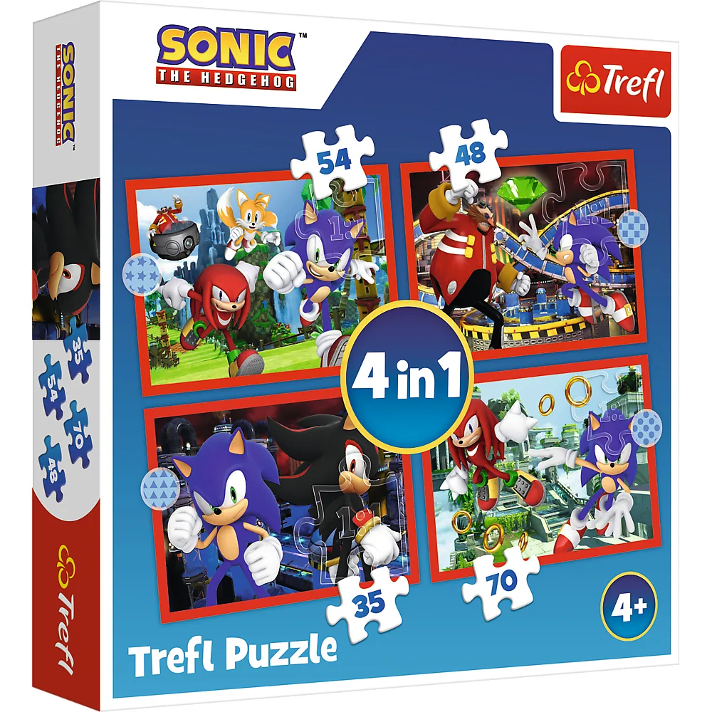 Trefl Sonic The Hedgehog The adventures of Sonic 34625 54 Parça Puzzle