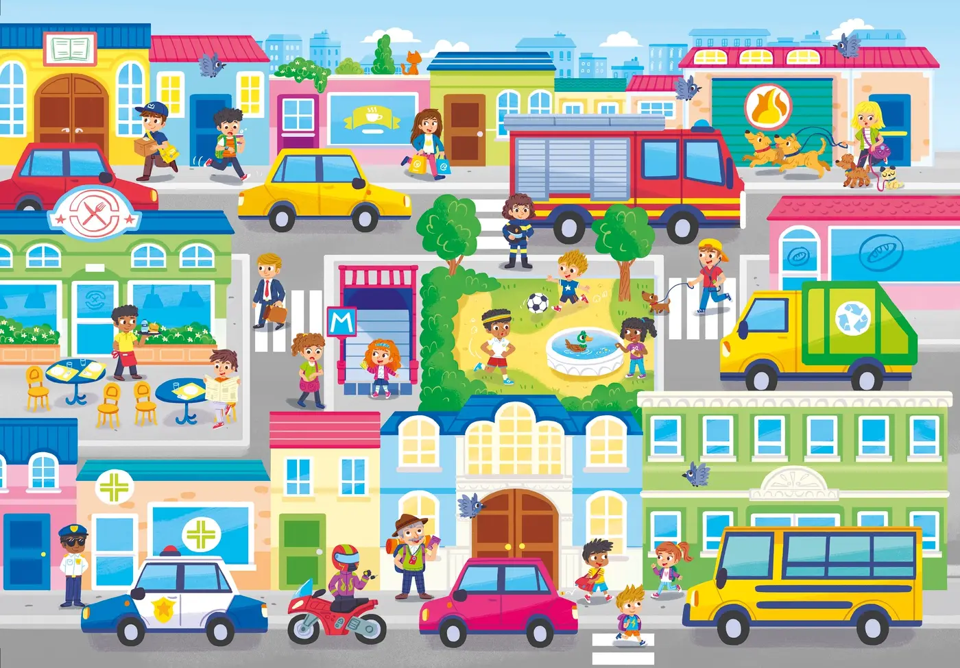 Clementoni In the City 27114 104 Parça Puzzle Thumbnail 1