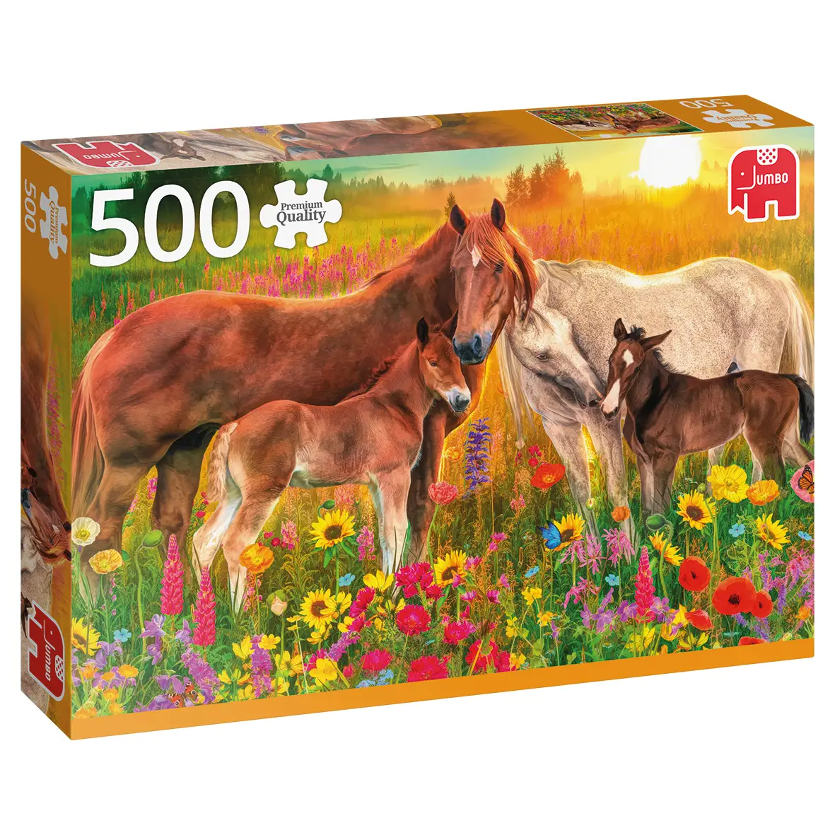 Jumbo Horses in the Meadow 500 Parça 18851 Puzzle