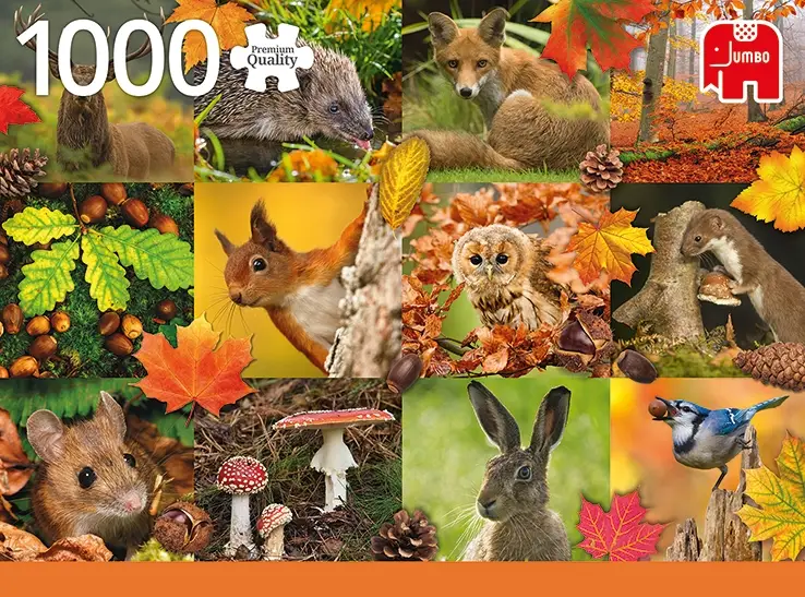 Jumbo Autumn Animals 1000 Parça 18863 Puzzle