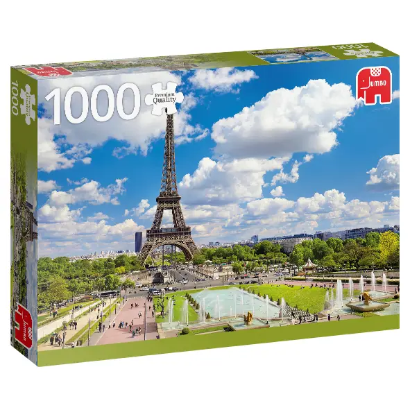 Jumbo Eiffel Tower in Summer, Paris 1000 Parça 18847 Puzzle