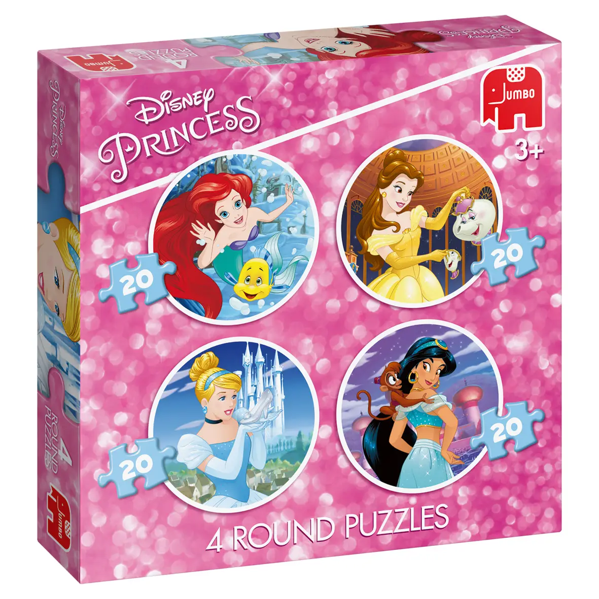 Jumbo Princess 4in1 round Puzzle 19756 20 Parça