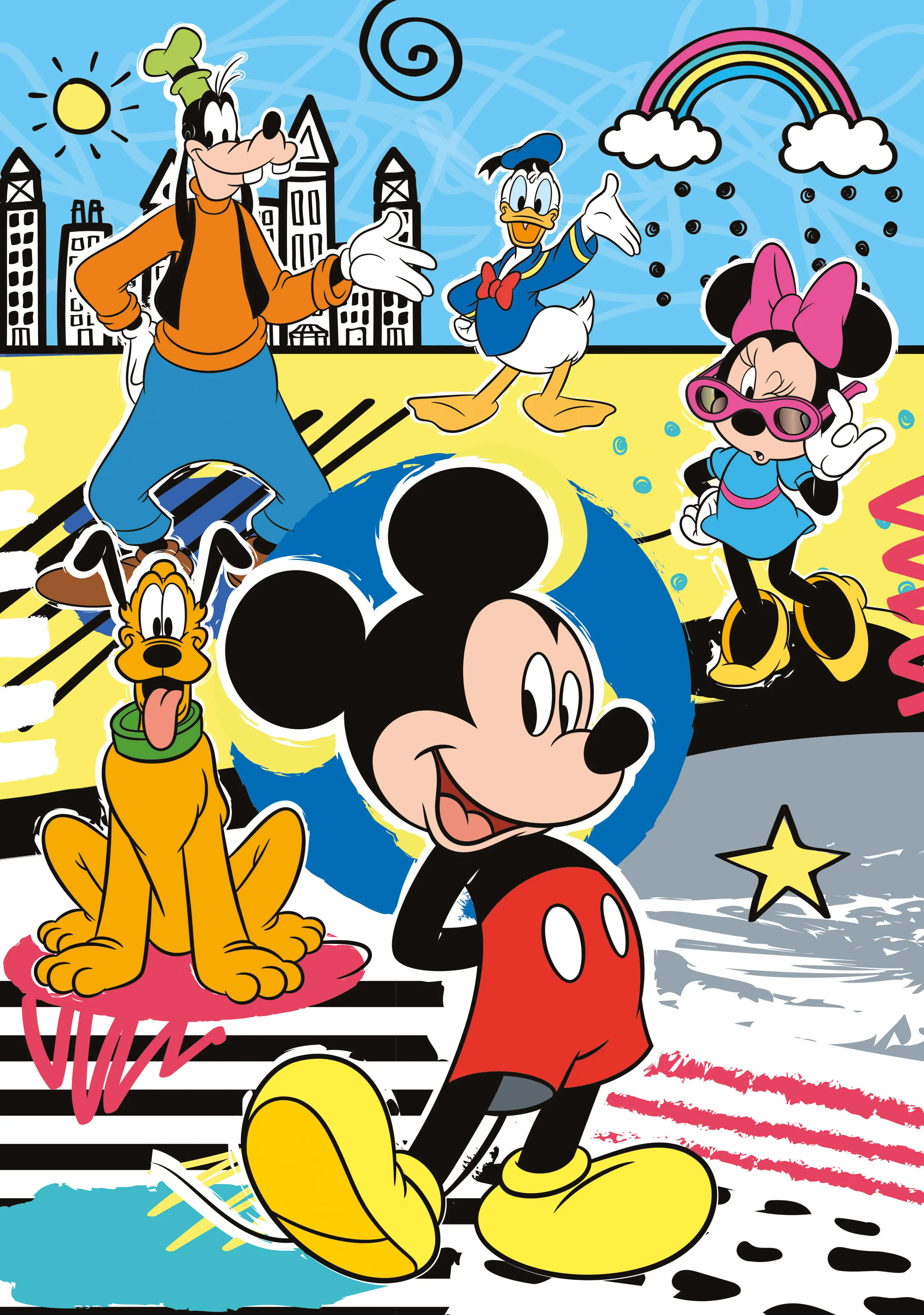Clementoni Disney Mickey Mouse Puzzle 104 + 3D Model 20157 104 Parça