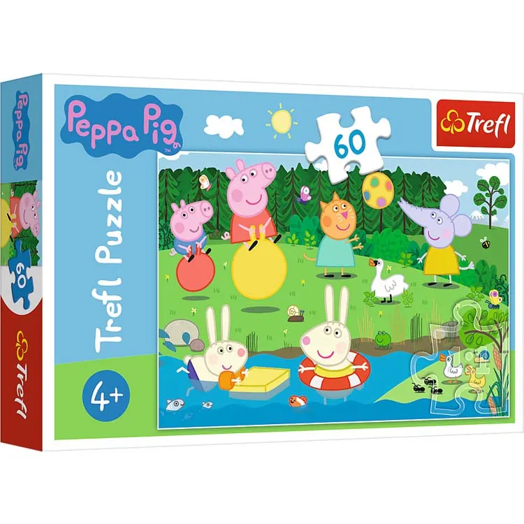 Trefl Peppa Pig Holiday Fun 17326 60 Parça Puzzle