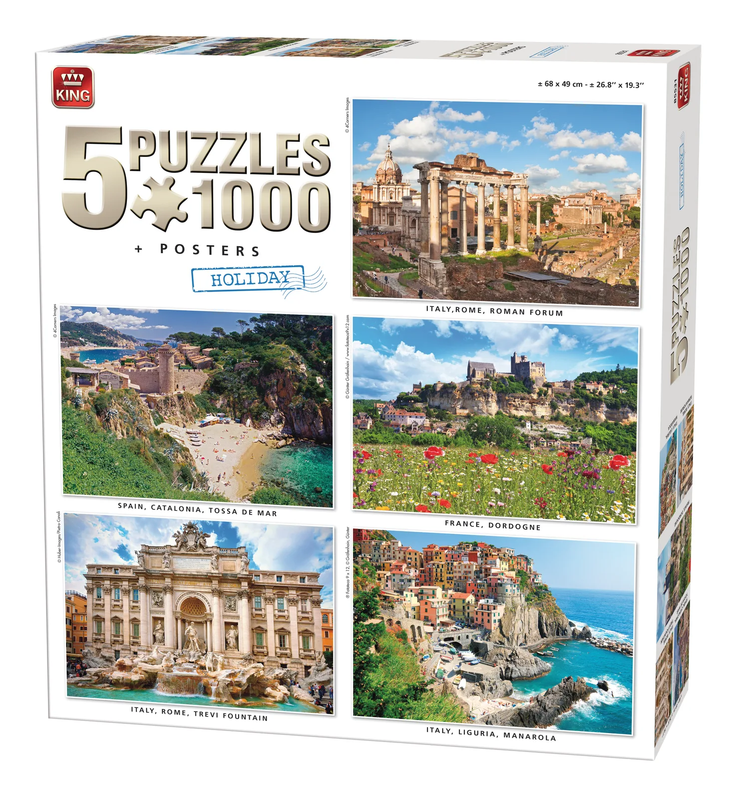 King 5in1 Holiday 85531 1000 Parça Puzzle
