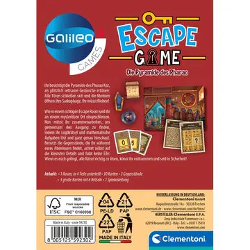 Clementoni Escape Game 59230 Kart Oyunu Thumbnail 2