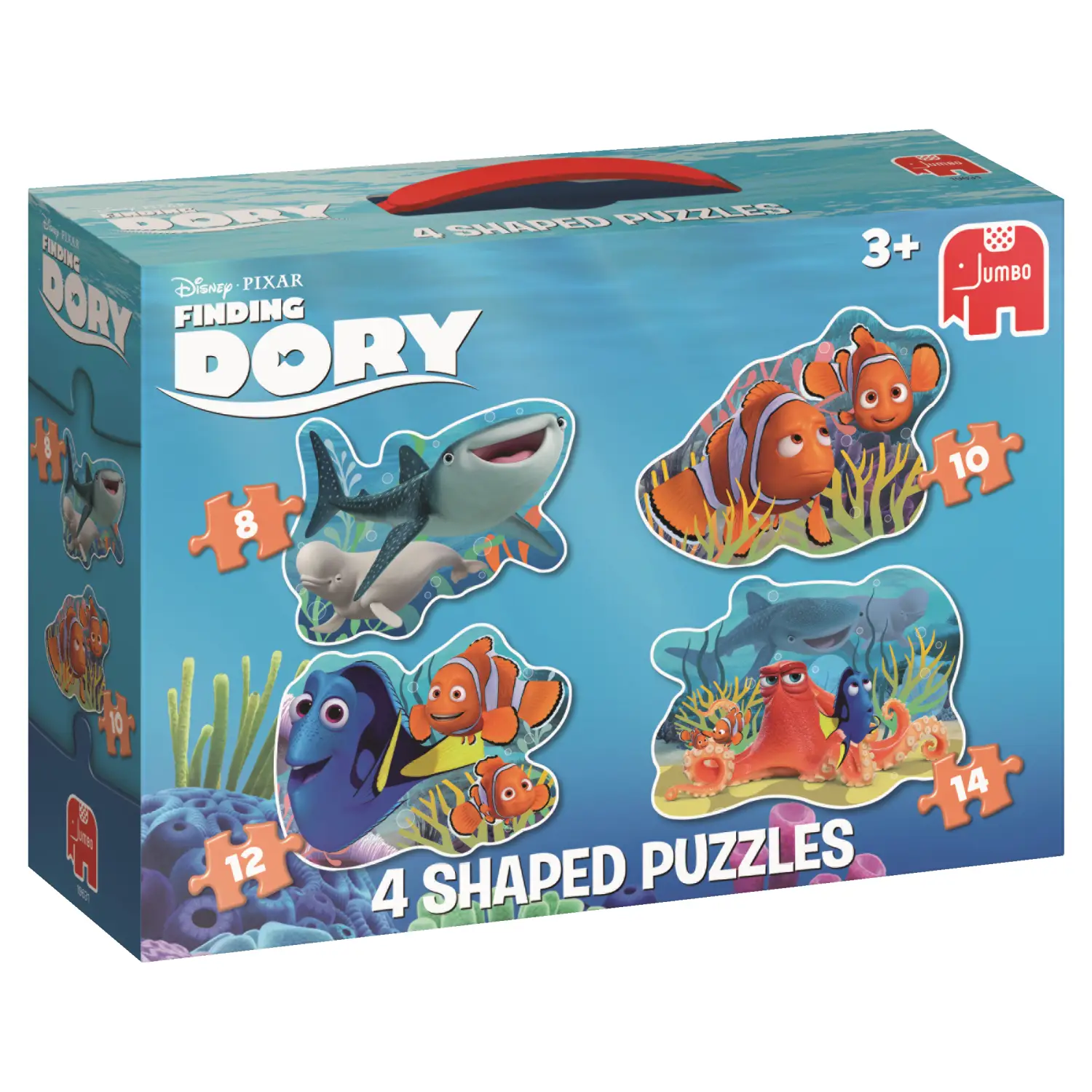 Jumbo 4in1 Shaped Puzzle 19631 8 Parça