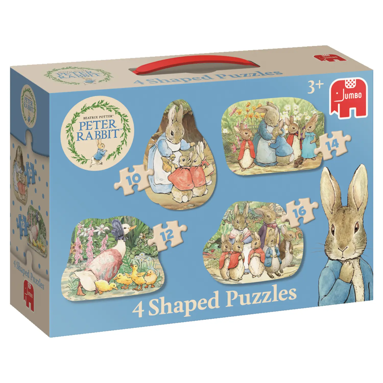 Jumbo 4in1 Shaped Puzzle 19477 10 Parça