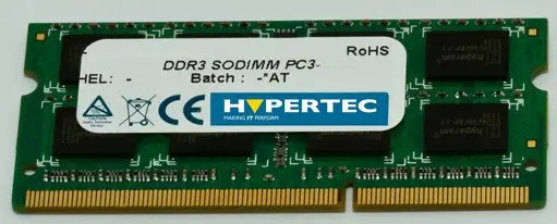 Hypertec PA5104U-1M8G-HY 8 GB DDR3 1600 MHz SO-DIMM RAM Bellek