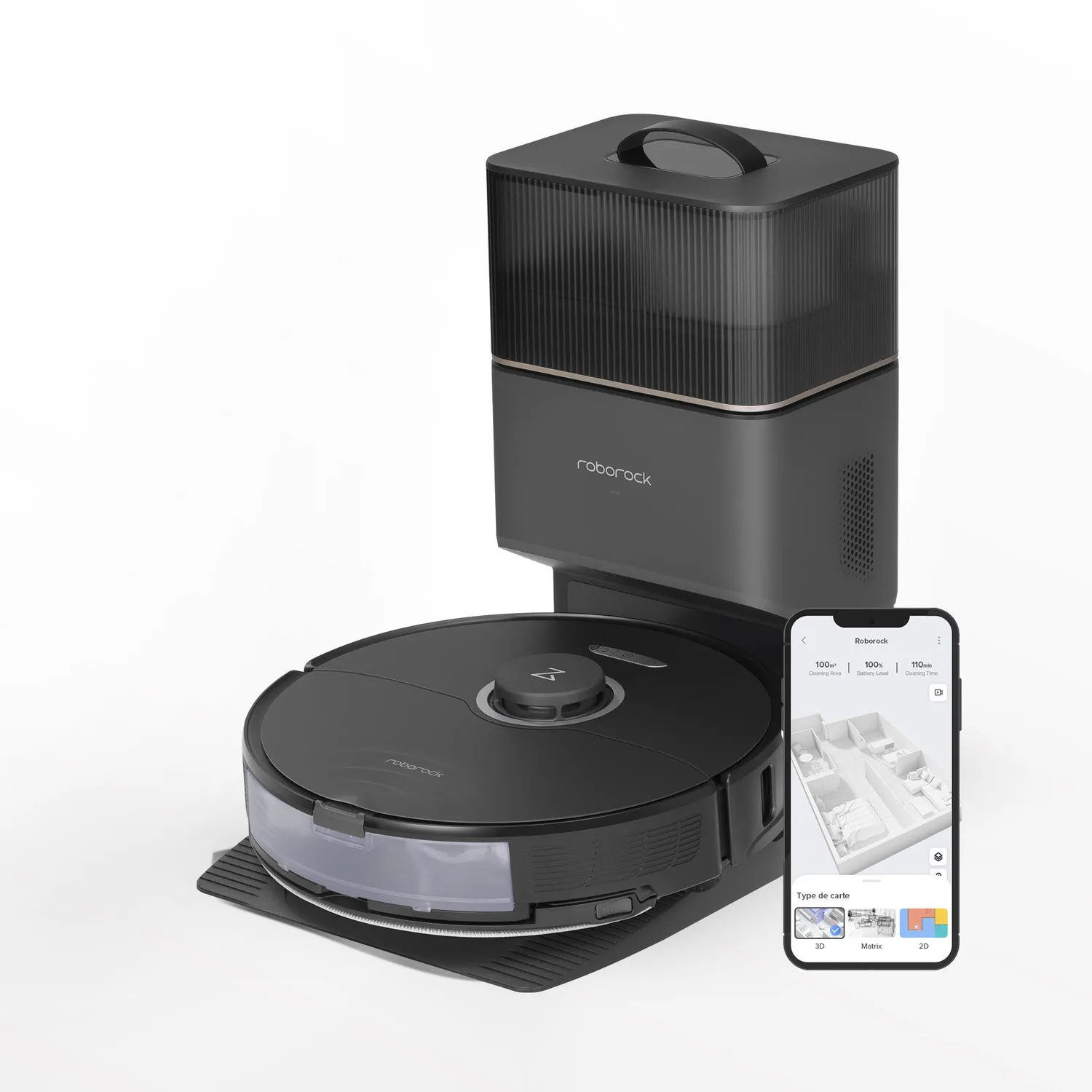 Roborock S8+ Siyah S8P52-00 Robot Süpürge