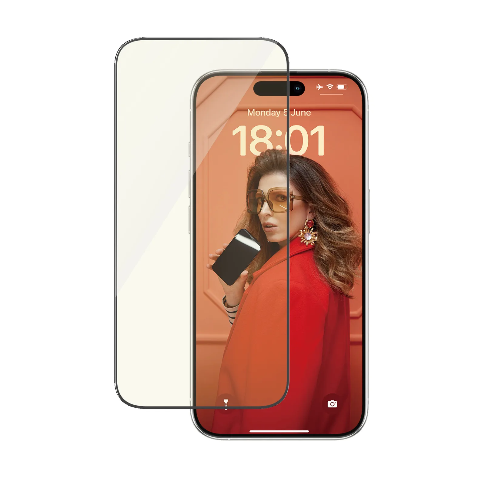 PanzerGlass® EyeCARE™ Screen Protection iPhone 15 Pro | Ultra-Wide Fit w. EasyAligner 2814 Route