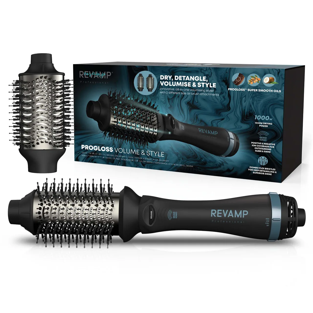Revamp Progloss Volume & Style Hot Brush Style DR-2500-EU Saç Şekillendiricile