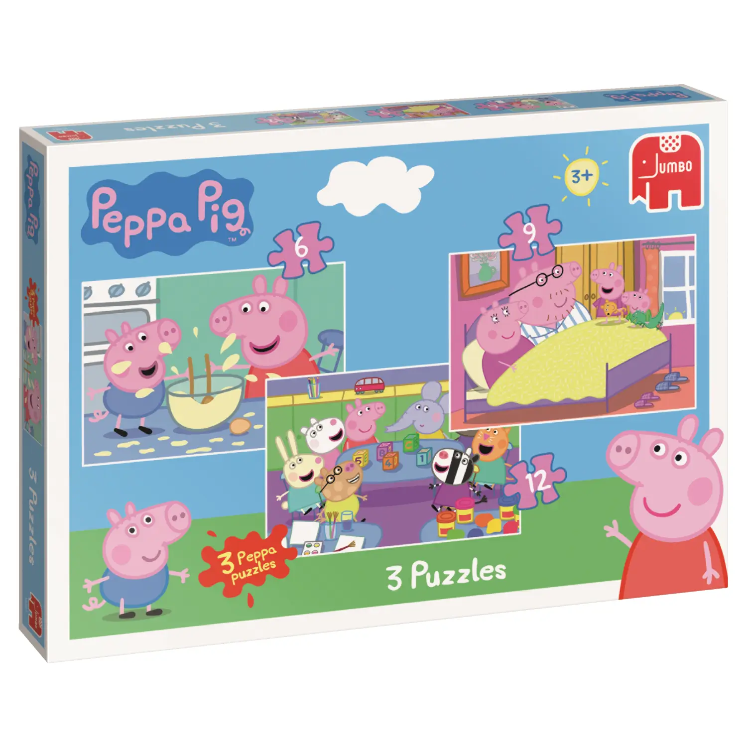 Jumbo 3in1 Puzzle Pack 18481 6 Parça