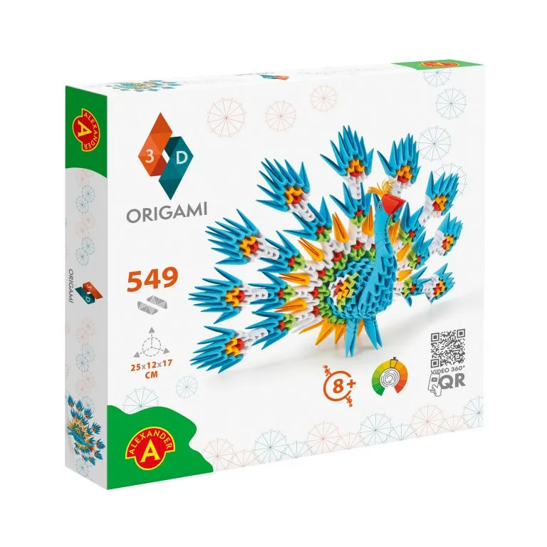 Alexander Toys ORIGAMI 3D – Peacock 02555 Sanat ve El İşi Oyuncakları