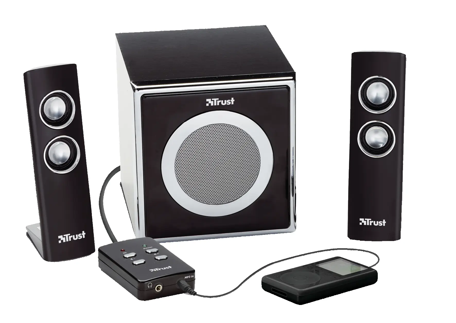 Trust 2.1 MP3 Speaker Set SP-3550B UK 15 W 14716 Sanat ve El İşi Oyuncakları
