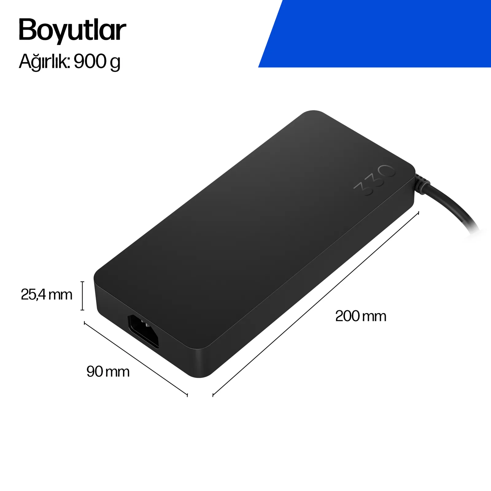 HP 330W Smart AC Adaptörü BF7C7AA Thumbnail 3