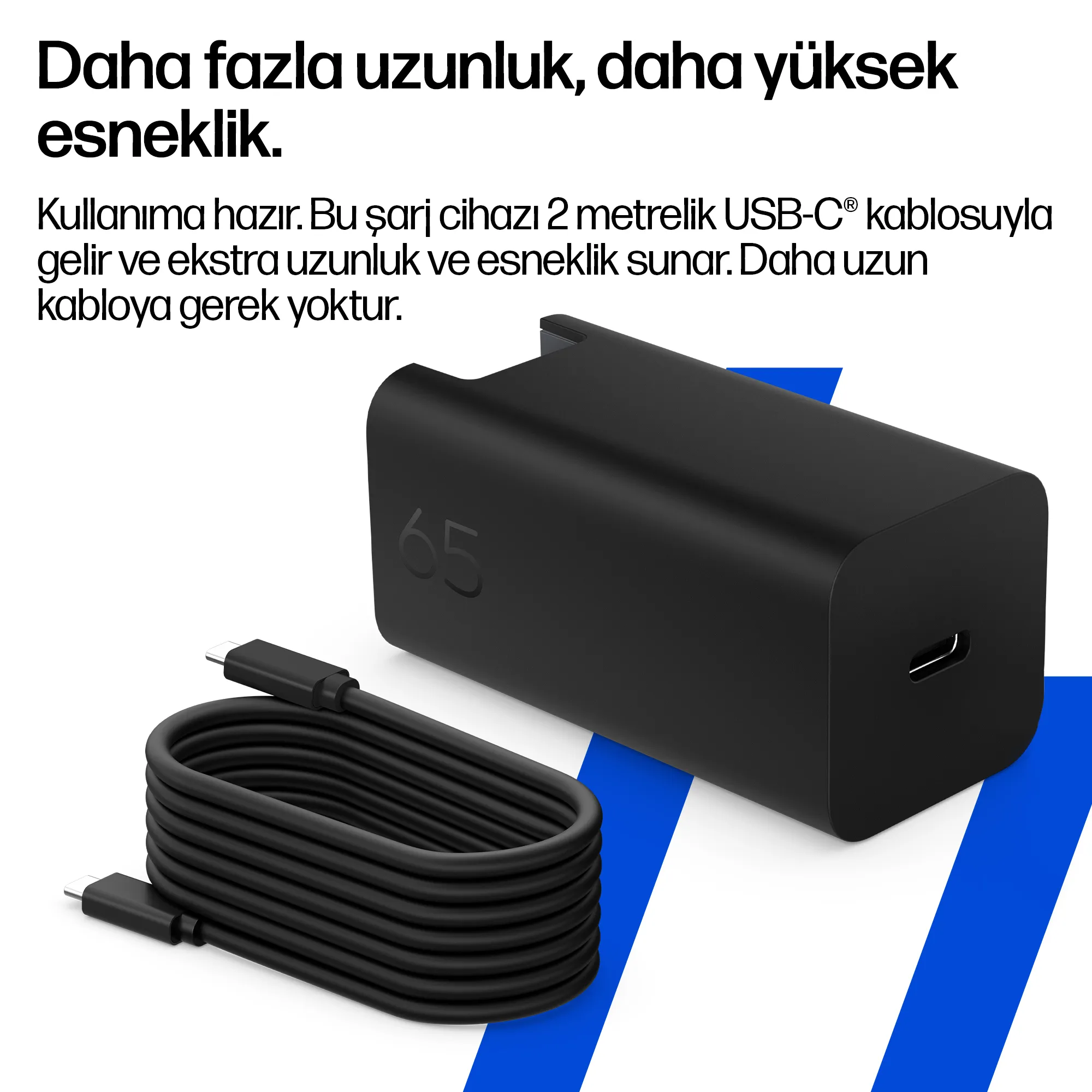 HP 65W GaN Duvar Şarj Cihazı C90CKUT Thumbnail 7