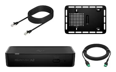 HP Poly Studio A2 Audio Bridge w/ CAT6A and Mic Extension Cable and Mounting Plate TAA B22X3AA Sesli Konferans Köprüleri