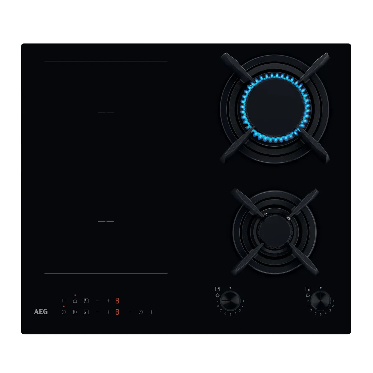 AEG HF704163NB 949 760 102 60 cm 4 Gözlü Hibrit Ankastre Ocak Set Üstü Ocak