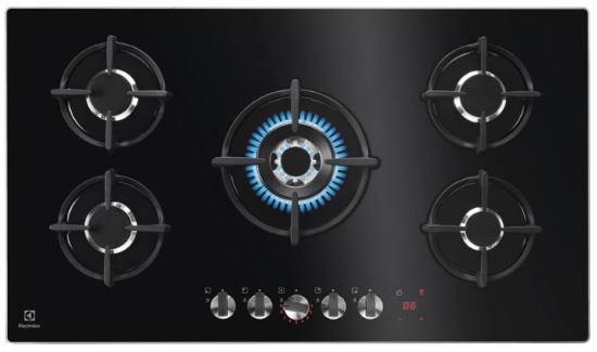 Electrolux KGG95375K 949 750 981 88 cm 5 Gözlü Gazlı Ankastre Ocak Set Üstü Ocak