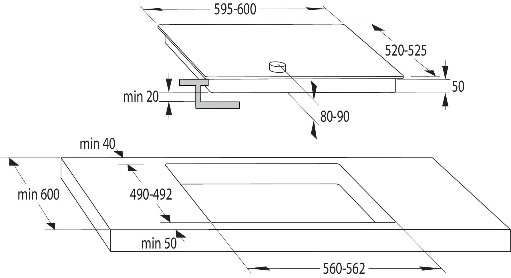 Gorenje EC642CLB 730795 60 cm 4 Gözlü Elektrikli Seramik Ankastre Ocak Set Üstü Ocak