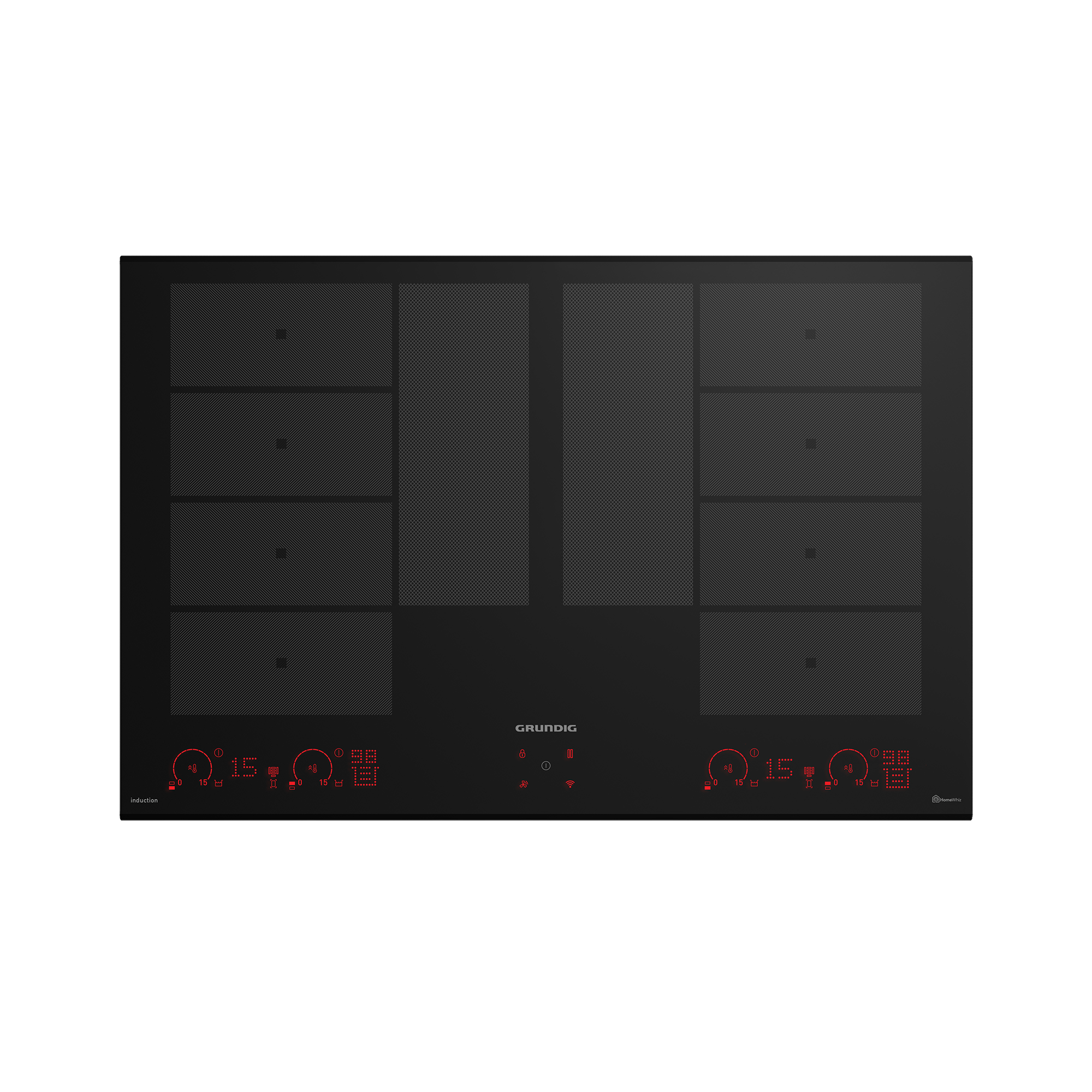 Grundig GIEI848980IH 80 cm 10 Gözlü İndüksiyonlu Ankastre Ocak Set Üstü Ocak