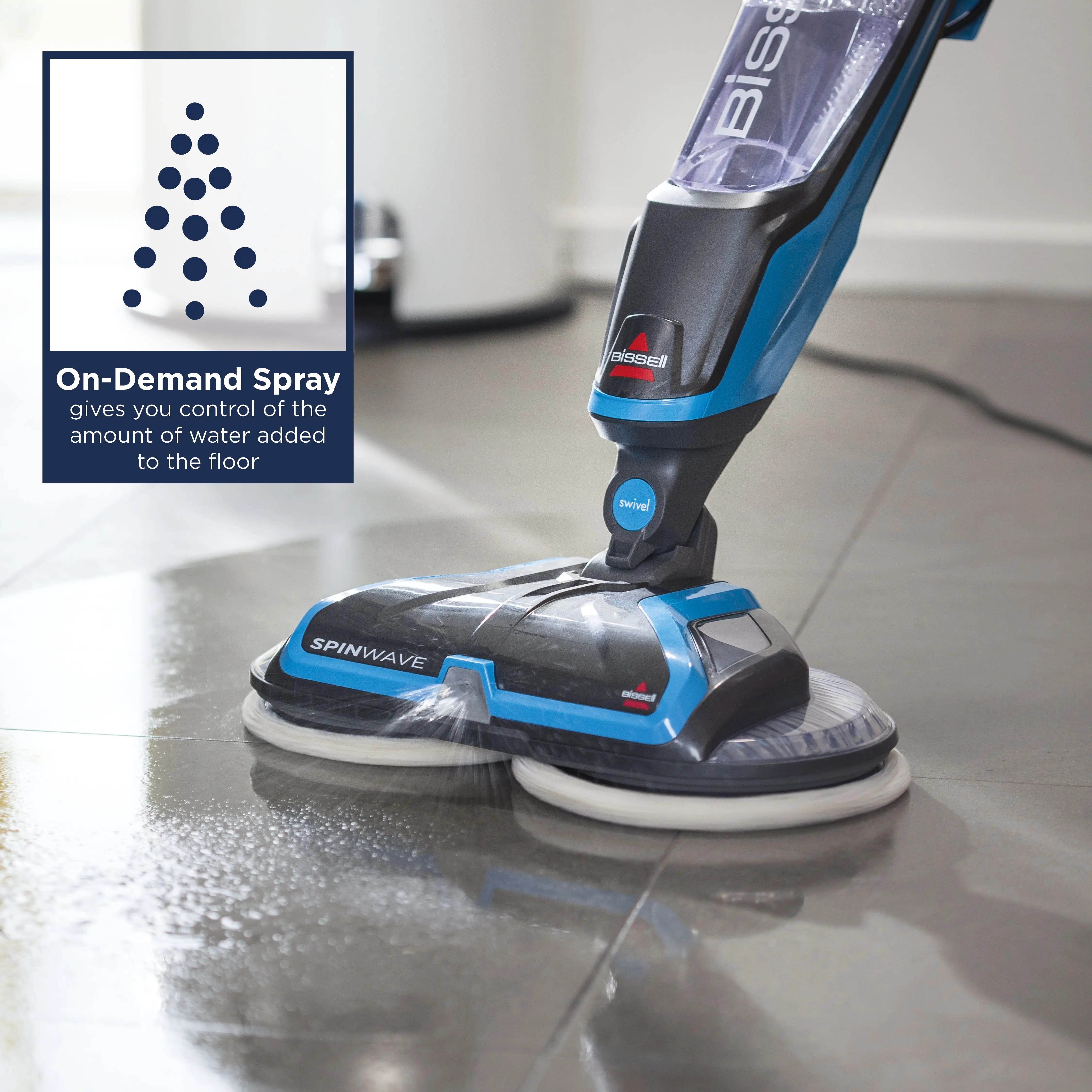 Bissell SpinWave Mop 2052E, Titanium/Blue 11120238501 Thumbnail 3