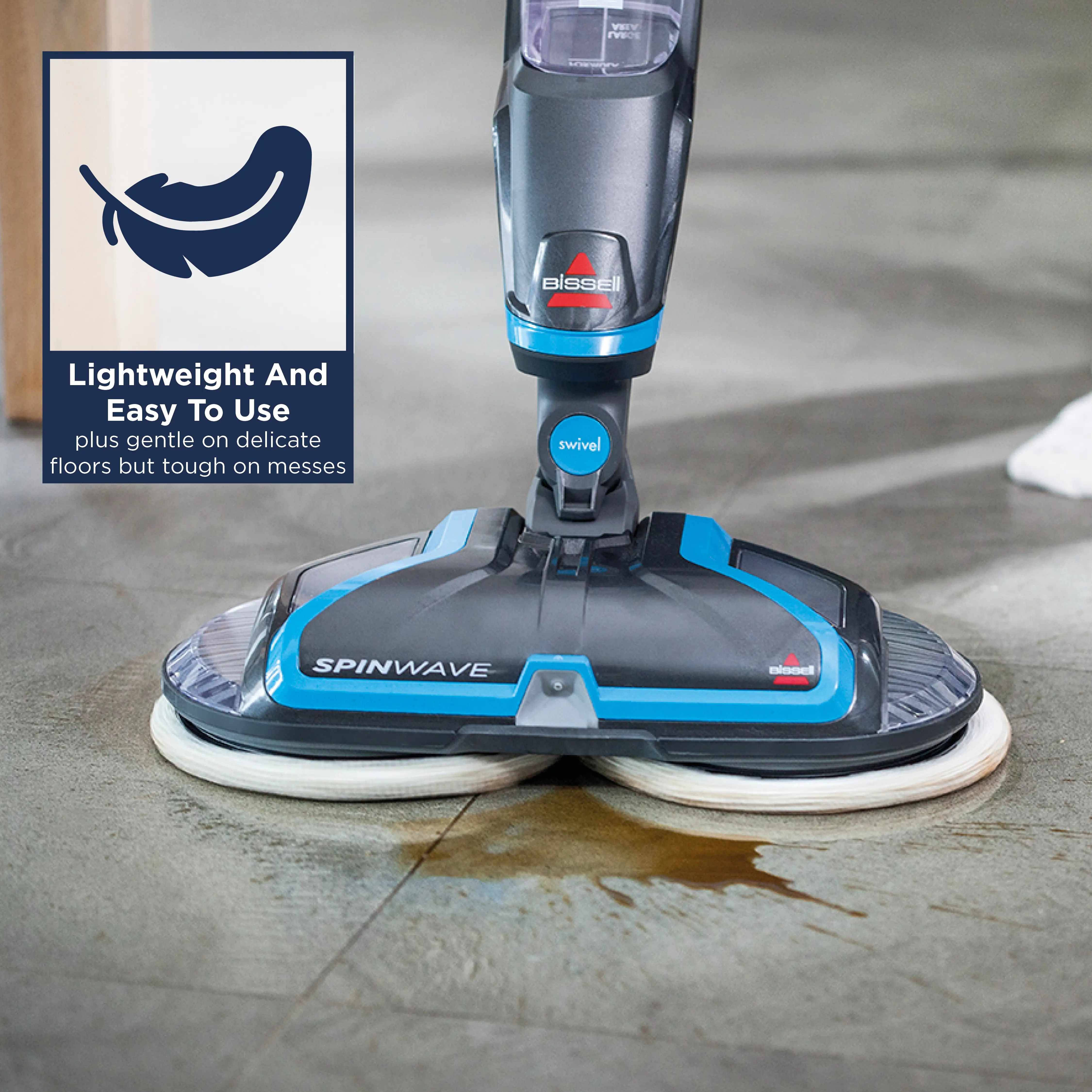Bissell SpinWave Mop 2052E, Titanium/Blue 11120238501 Thumbnail 4