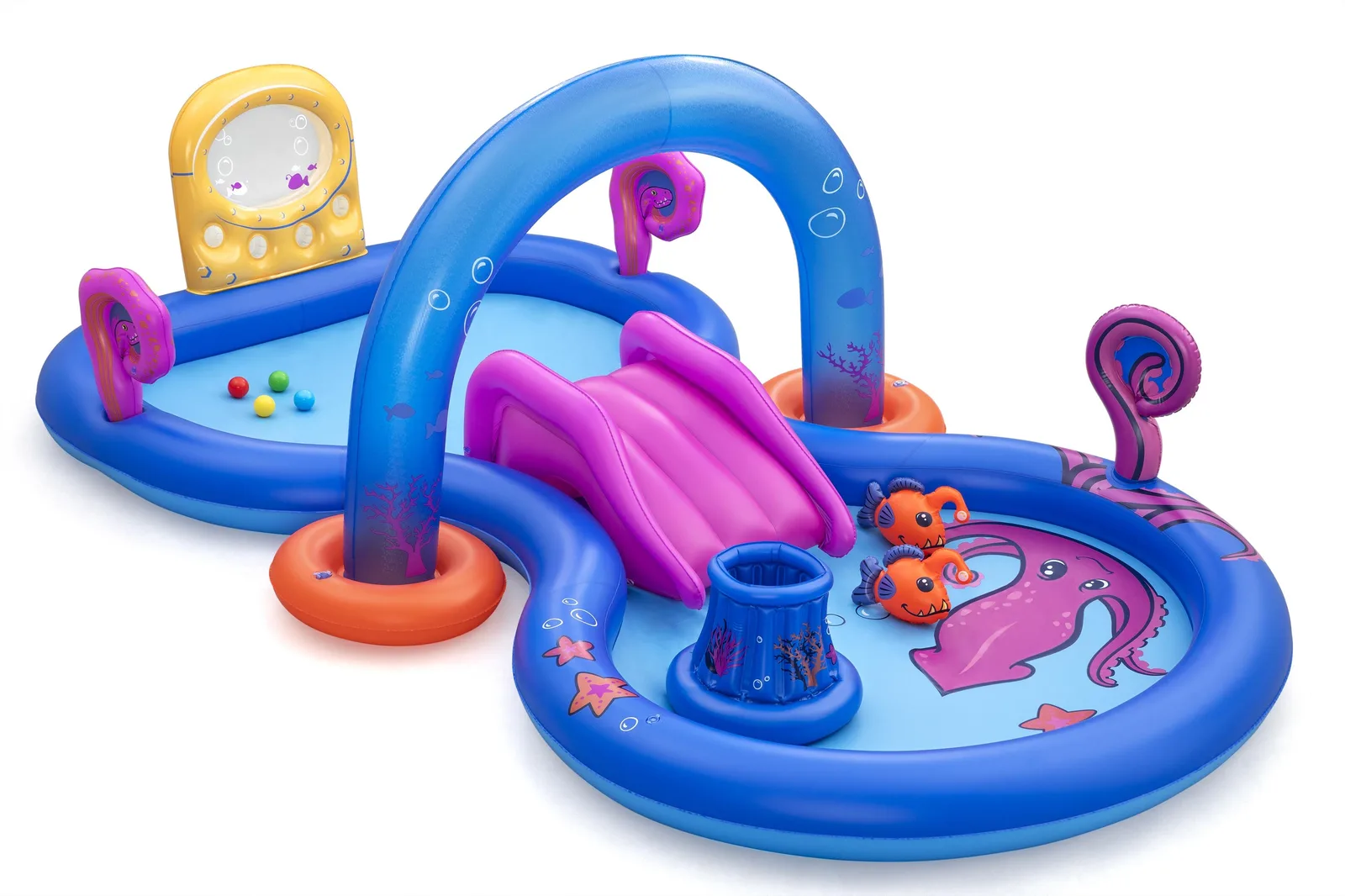 Bestway Sea Odyssey Kids Inflatable Play Center and Pool 3.30 m x 1.88 m x 1.17 m 53167 Şişme Oyuncak