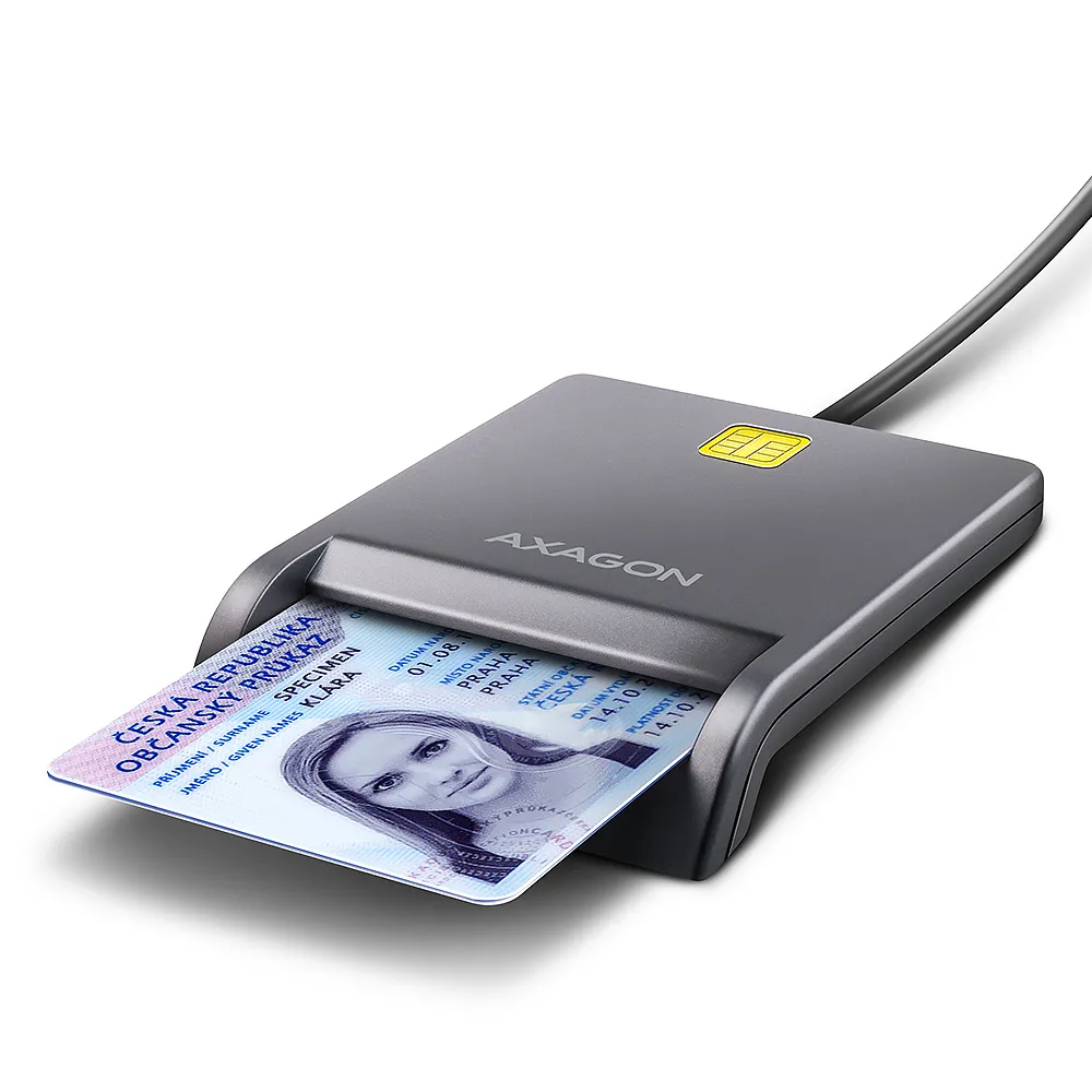 Axagon CRE-SM3T USB Smart card Flat Smart Kart Okuyucu