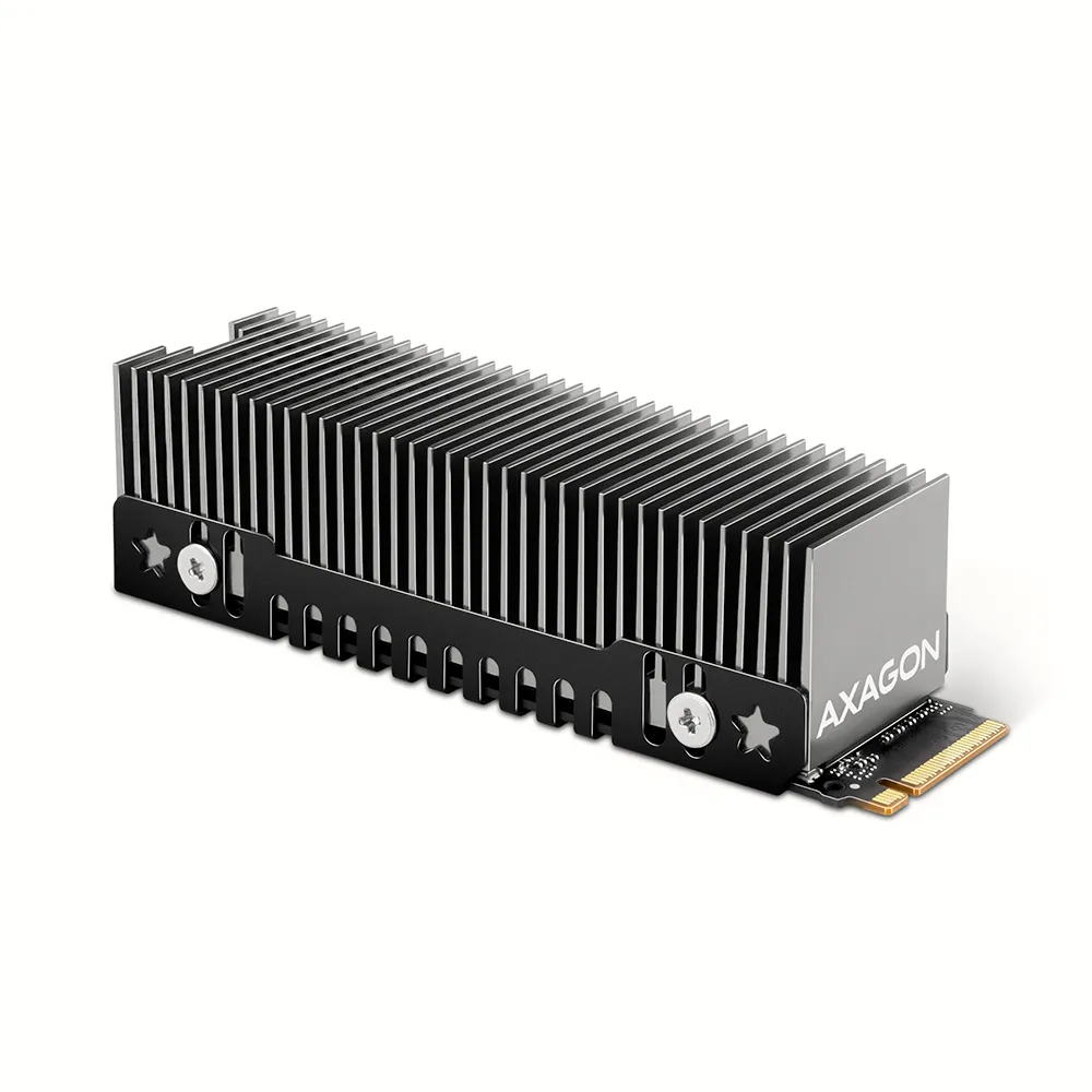 Axagon CLR-M2XT M.2 SSD Passivkühler Aluminium - 2280 Soğutm