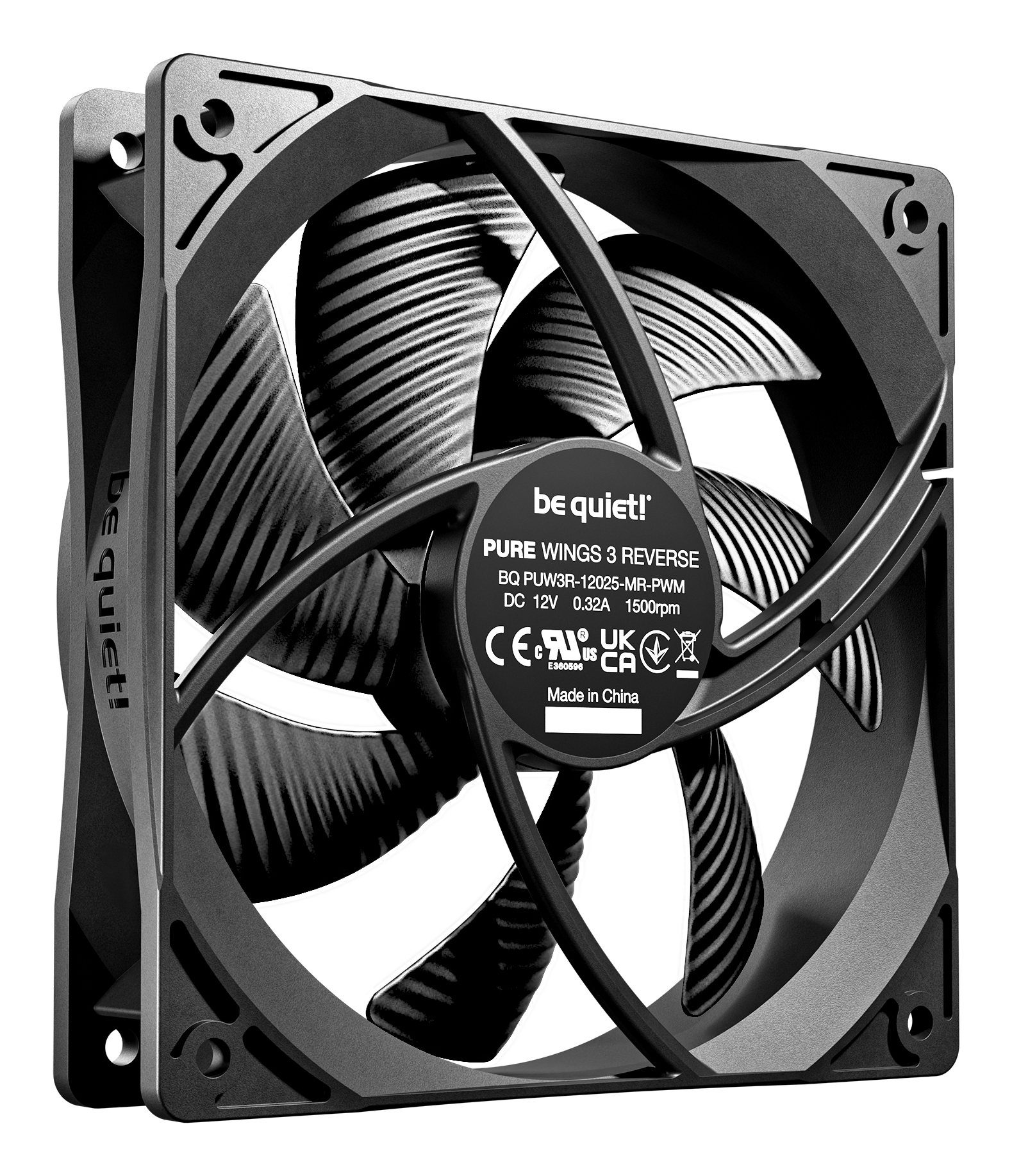 be quiet! Pure Wings 3 120mm | PWM Reverse Triple-Pack BL137 Thumbnail 2