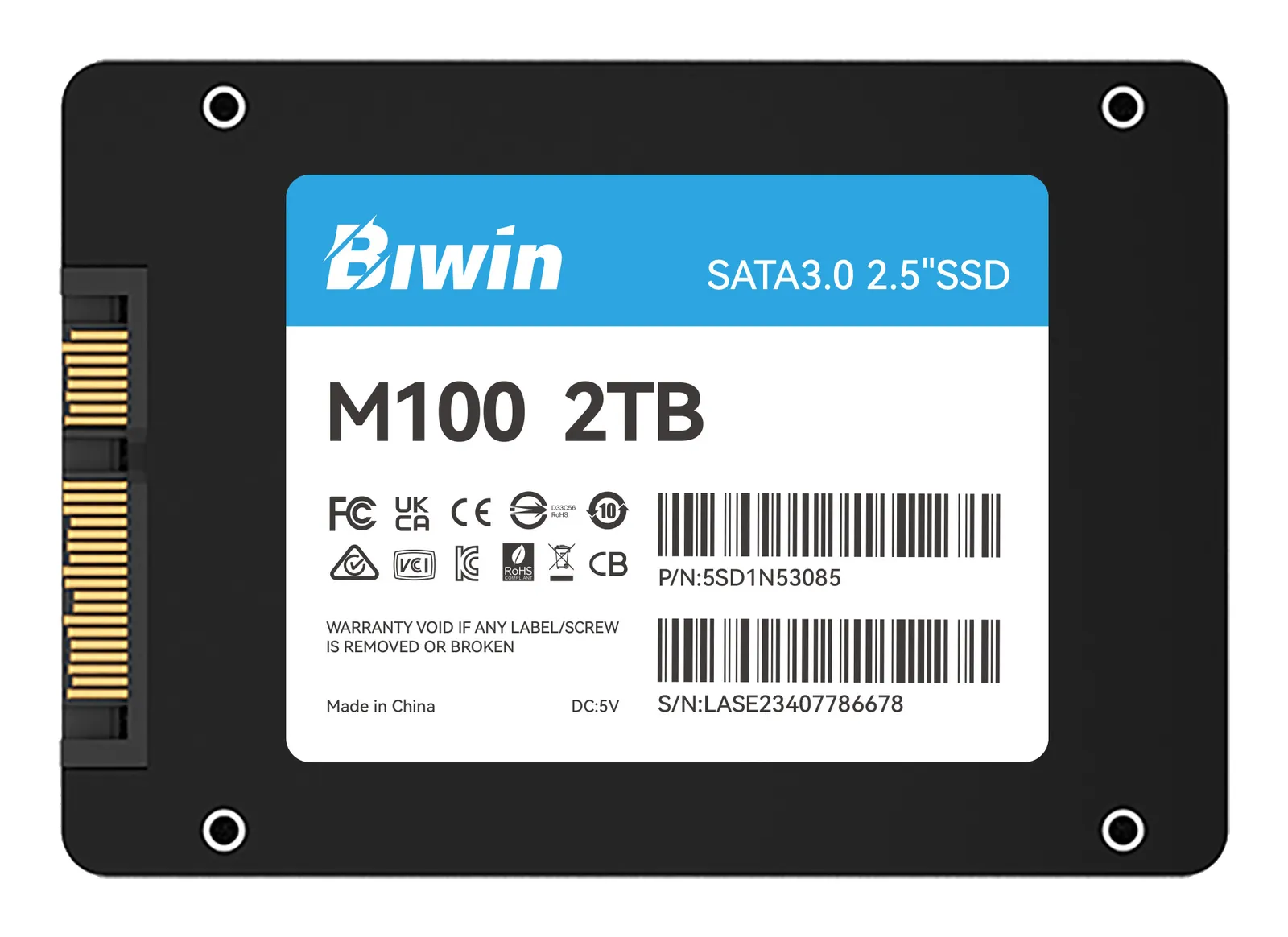 Biwin M100 BM100NN02TB-RGX 2 TB 2.5" SSD Thumbnail 7
