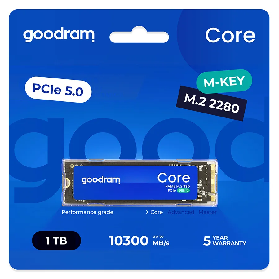 Goodram SSDR-GRC01-1K0-80 1 TB M.2 22x80 Gen5 NVMe SSD SSD Diskle
