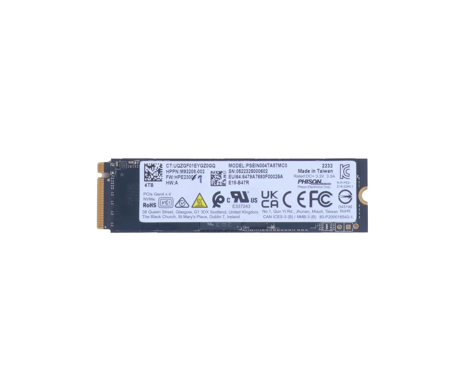 HP PCIe-4x4 B8BD8AA SSD Thumbnail 0