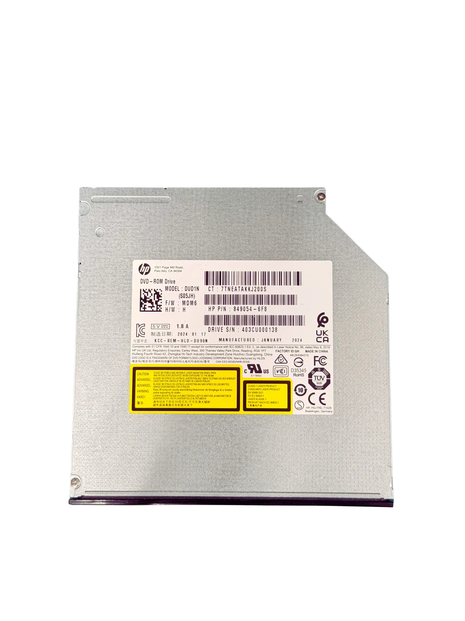 HP Z2 TWR SuperMulti DVD-Writer 9.5mm ODD BT5A9AA SSD SSD Diskle