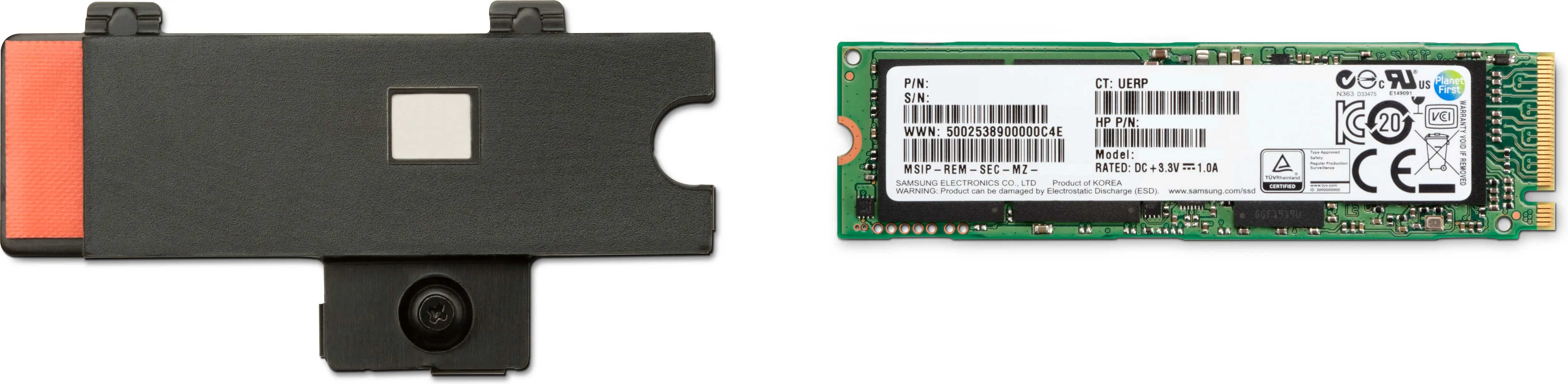 HP Z Turbo Drive 512GB TLC (Z2 G4 Mini) Kit 5SA16AA M.2 22x80 Gen3 NVMe SSD SSD Diskle