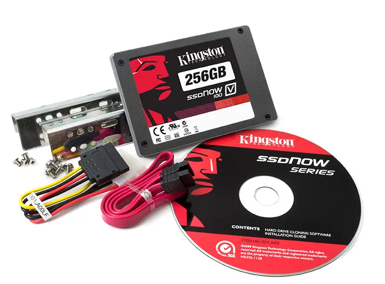 Kingston Technology SSDNow V100 Drive + Desktop Upg. Kit 256 GB SV100S2D/256GZ 2.5" SSD SSD Diskle