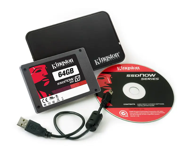 Kingston Technology SSDNow V100 + Notebook Upg. Kit 64 GB SV100S2N/64G 2.5" SSD SSD Diskle
