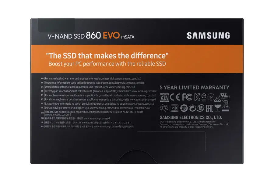 Samsung 860 EVO 1 TB MZ-M6E1T0BW mSATA SATA3 SSD Thumbnail 12