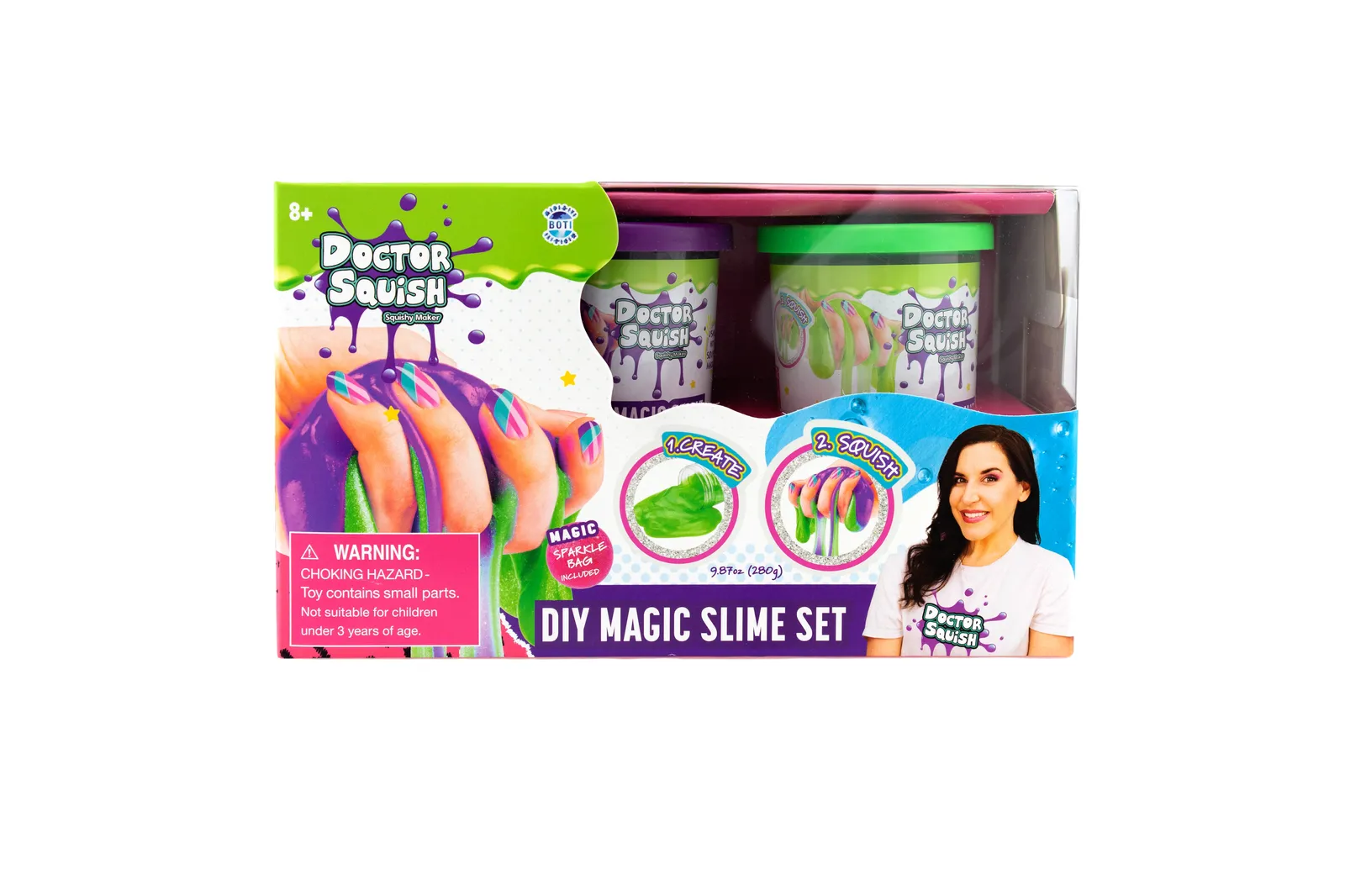 Doctor Squish DIY Magic Slime Double Set 38496 Stres Giderme Oyuncakları