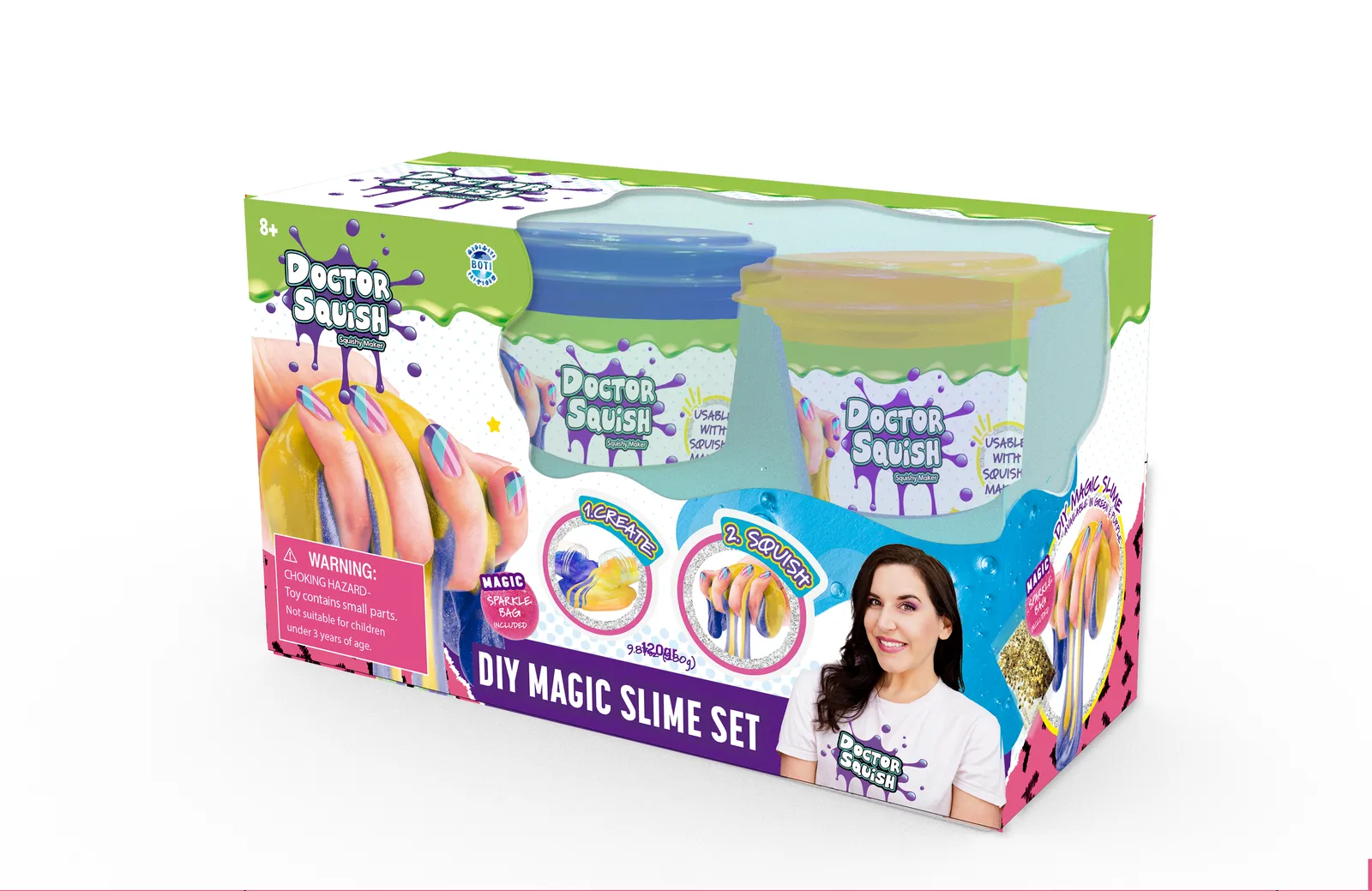Doctor Squish DIY Magic Slime Double Set 39374 Stres Giderme Oyuncakları